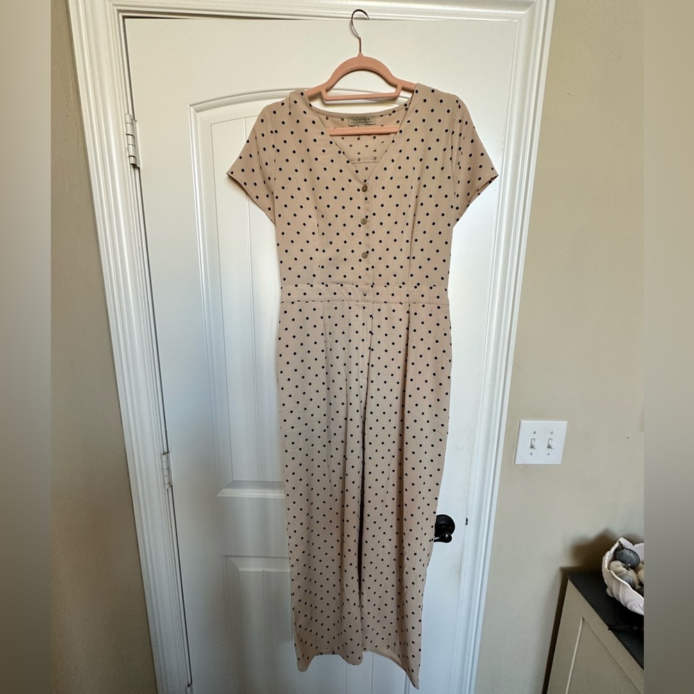 Polagram polkadot jumpsuit size large